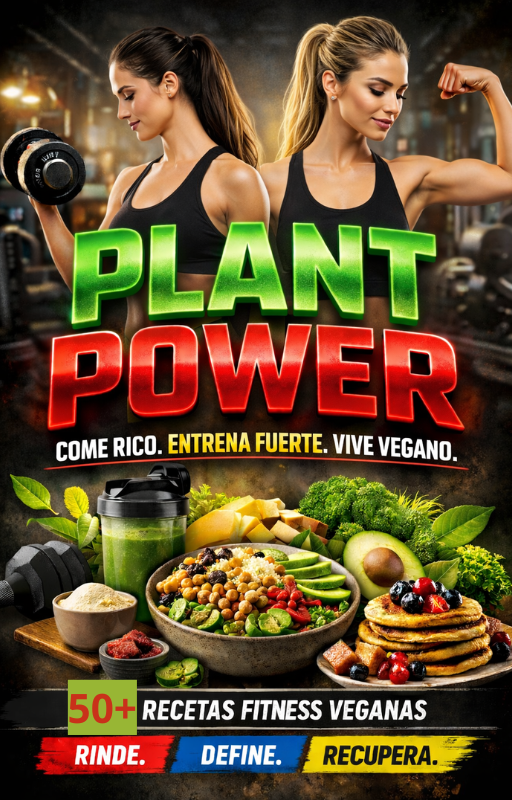 Alimentación Plant Power- Comé rico. Entrená fuerte. Viví vegano+4 BONOS DE REGALO!!!🎁